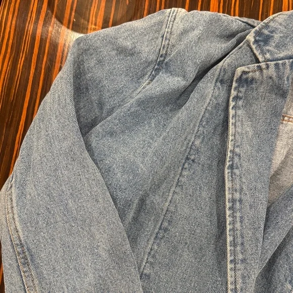 MIOU MUSE | DENIM OVERSIZE BLAZER Size Small - Picture 10 of 11